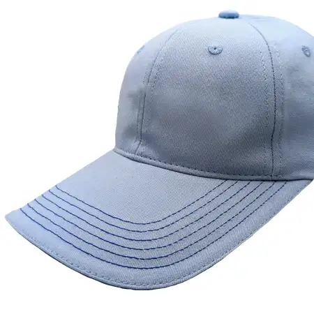 Photo of a custom lengthened cap visor, a few inches longer than the standard length
