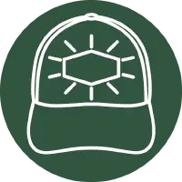 icon showing a patch on the front of a cap